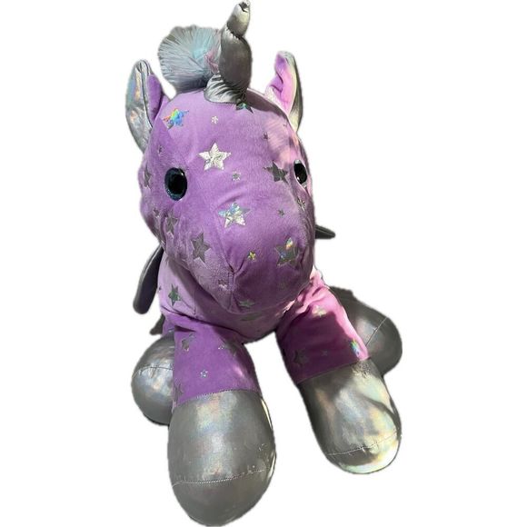 Purple & Silver Unicorn Plush - Picture 2 of 12